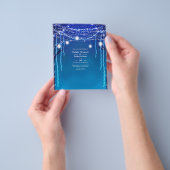 Verlichtde uitnodiging voor boorlichten flyer (Hand)