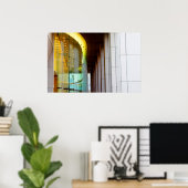 Verlichtde Vensters Poster (Thuiskantoor)