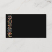 Verlichtde Visitekaartjes voor Floral Editable Med (Achterkant)