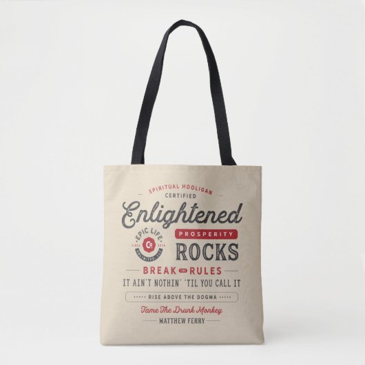 Verlichtde Welvaart Rocks Bag Tote Bag (Voorkant)