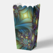 Verlichte Abstracte glanzende Blauwgroen Paarse Fr Bedankdoosjes (Achterkant)