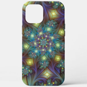 Verlichte Abstracte glanzende Blauwgroen Paarse Fr Case-Mate iPhone Case