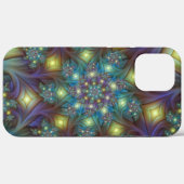 Verlichte Abstracte glanzende Blauwgroen Paarse Fr Case-Mate iPhone Case (Achterkant (horizontaal))