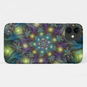 Verlichte Abstracte glanzende Blauwgroen Paarse Fr Case-Mate iPhone Case (Achterkant (horizontaal))