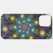 Verlichte Abstracte glanzende Blauwgroen Paarse Fr Case-Mate iPhone Case (Achterkant / Rechts)