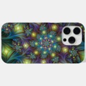 Verlichte Abstracte glanzende Blauwgroen Paarse Fr Case-Mate iPhone Case (Achterkant (horizontaal))