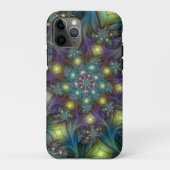 Verlichte Abstracte glanzende Blauwgroen Paarse Fr Case-Mate iPhone Case (Achterkant)