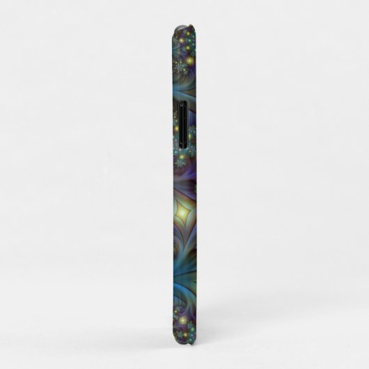 Verlichte Abstracte glanzende Blauwgroen Paarse Fr Case-Mate iPhone Case (Achterkant/rechts)