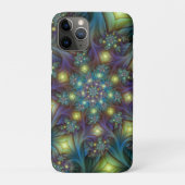 Verlichte Abstracte glanzende Blauwgroen Paarse Fr Case-Mate iPhone Case (Achterkant)