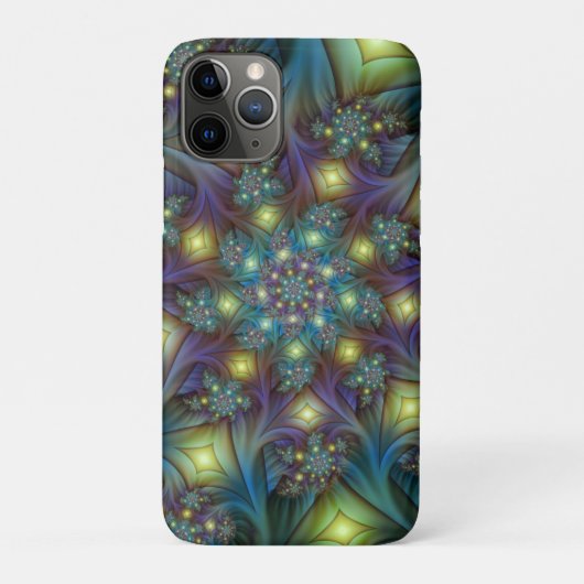 Verlichte Abstracte glanzende Blauwgroen Paarse Fr Case-Mate iPhone Case (Achterkant)