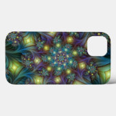 Verlichte Abstracte glanzende Blauwgroen Paarse Fr Case-Mate iPhone Case (Achterkant (horizontaal))