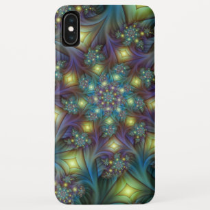 Verlichte Abstracte glanzende Blauwgroen Paarse Fr Case-Mate iPhone Case