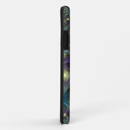 Verlichte Abstracte glanzende Blauwgroen Paarse Fr Case-Mate iPhone Case (Achterkant/rechts)