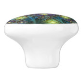 Verlichte Abstracte glanzende Blauwgroen Paarse Fr Keramische Knop (Zijkant)
