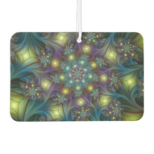 Verlichte Abstracte glanzende Blauwgroen Paarse Fr Luchtverfrisser