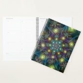 Verlichte Abstracte glanzende Blauwgroen Paarse Fr Planner (Display)