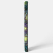 Verlichte Abstracte glanzende Blauwgroen Paarse Fr Samsung Galaxy Hoesje (Linkerkant)