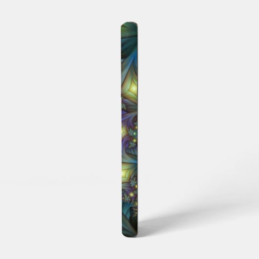 Verlichte Abstracte glanzende Blauwgroen Paarse Fr Samsung Galaxy Hoesje (Linkerkant)