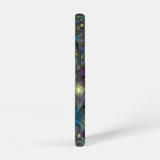 Verlichte Abstracte glanzende Blauwgroen Paarse Fr Samsung Galaxy Hoesje (Rechterkant)