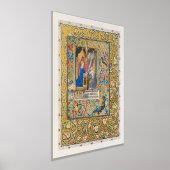 Verlichte Annunciatie Poster met goudfolie (Laagn)