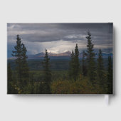 Verlichte Bergen Alaska Fotoherdenking Gastenboek (Achterkant)