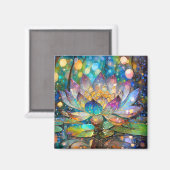 Verlichte Bloeiende Lotusbloem Magneet (Voorkant / Achterkant)