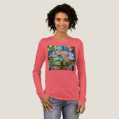Verlichte Bloeiende Lotusbloem Tri-Blend Shirt (Voorkant)
