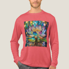 Verlichte Bloeiende Lotusbloem Tri-Blend Shirt