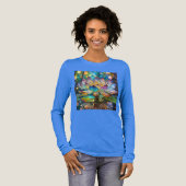 Verlichte Bloeiende Lotusbloem Tri-Blend Shirt (Voorkant)