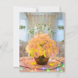 Verlichte bloemen briefkaart