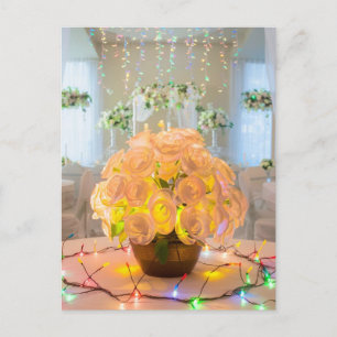 Verlichte bloemen briefkaart