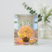 Verlichte bloemen briefkaart (Staand voorkant)