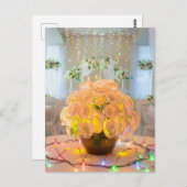 Verlichte bloemen briefkaart (Voorkant / Achterkant)