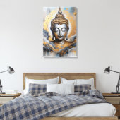Verlichte Boeddha Canvas Afdruk (Insitu (Slaapkamer))