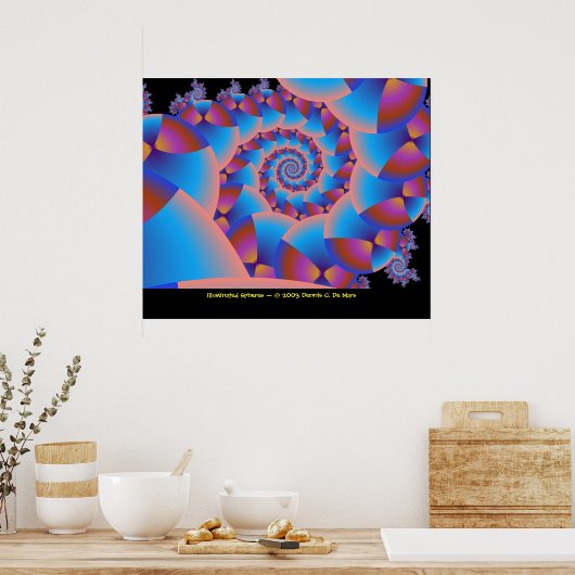 Verlichte bollen poster (Keuken)