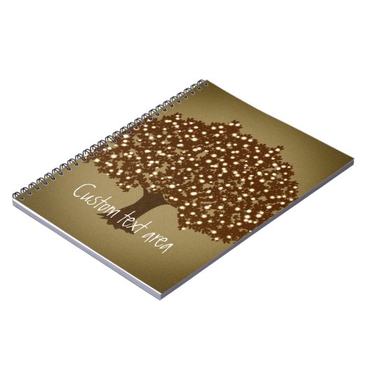 verlichte boom rustiek notitieboek Journal (Linkerzijde)