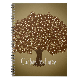  verlichte boom rustiek notitieboek Journal
