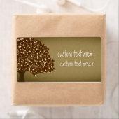  verlichte boom rustieke aangepaste verzendlabels etiket (Insitu)