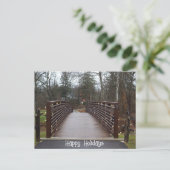 Verlichte Bridge Photo Briefkaart (Staand voorkant)