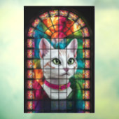 Verlichte dankbaarheid: een Glazen in lood venster Raamsticker (Vel 3)