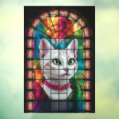 Verlichte dankbaarheid: een Glazen in lood venster Raamsticker (Vel 3)