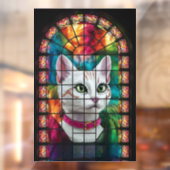 Verlichte dankbaarheid: een Glazen in lood venster Raamsticker (Vel 2)