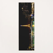 Verlichte Eiffeltoren in Parijs 's nachts Yogamat (Voorkant)