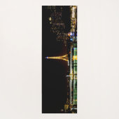 Verlichte Eiffeltoren in Parijs 's nachts Yogamat (Achterkant)