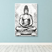 verlichte essentie canvas afdruk (Insitu (Houten vloer))