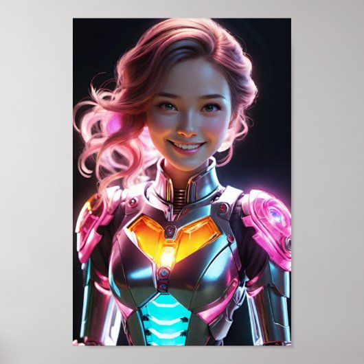 Verlichte Exosuit Poster (Voorkant)