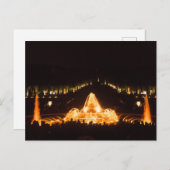 Verlichte fontein in Versailles bij nacht Briefkaart (Voorkant / Achterkant)