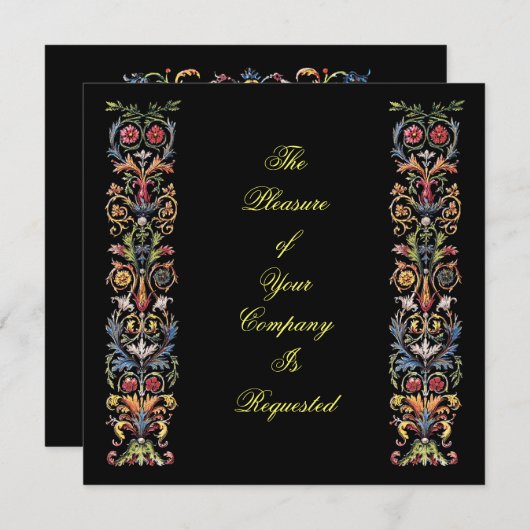 verlichte Gothische Kunst - Aangepaste Uitnodigin Kaart (Voorkant / Achterkant)