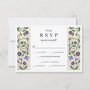 Verlichte Grens Huwelijks RSVP Kaartje