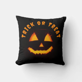 Verlichte Jack O lantaarn Trick or treat Kussen